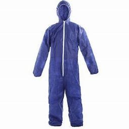 China SMS Blue Disposable Coveralls Breathable Waterproof Cloth Anti Static supplier
